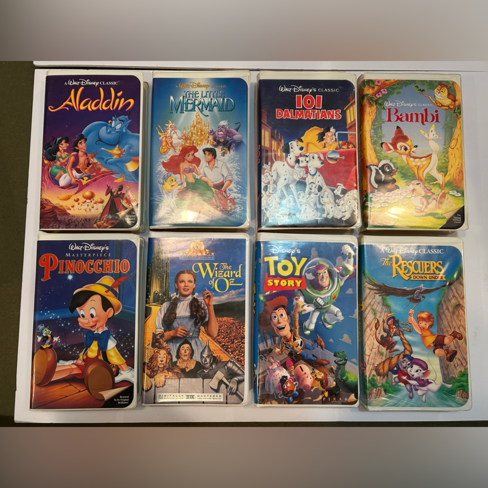 Disney VHS Collection Most Black Diamond Edition Plus Wizard of Oz